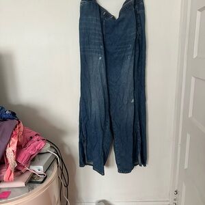 Free People Dark Blue Flare Jeans